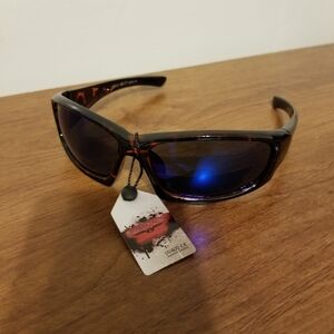 Element Eight Performance Sports Tortoise Wraparound Sunglasses UV400 Br…